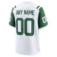 New York Jets Football Jersey, White Replica Alternate Sportswear Jersey Shirt, Lightweight Breathable Athletic Jersey, Casual Gift for Men