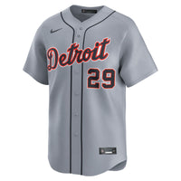 Tarik Skubal Detroit Tigers Baseball Jersey, Gray Limited Sportswear Jersey Shirt, Lightweight Breathable Athletic Jersey, Casual Gift for Men