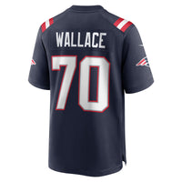 Caedan Wallace New England Patriots Football Jersey, Navy Sportswear Jersey Shirt, Lightweight Breathable Athletic Jersey, Casual Gift for Men