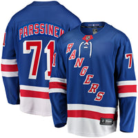Juuso Parssinen New York Rangers Hockey Jersey, Blue Breakaway Sportswear Jersey Shirt, Long Sleeve Hockey Sweater Jersey, Casual Gift for Men