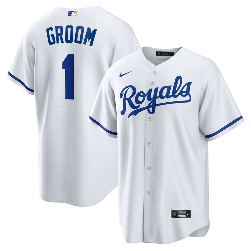 Kansas City Royals Baseball Jersey, White Sportswear Jersey Shirt, Lightweight Breathable Athletic Jersey, Casual Gift for Men, Style 202855859