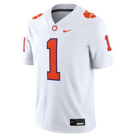 Clemson Tigers Football Jersey, White Game Sportswear Jersey Shirt, Lightweight Breathable Athletic Jersey, Casual Gift for Men