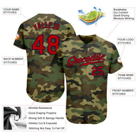 Custom Baseball Jersey, Red Navy Sportswear Jersey Shirt, Athletic Button Down Moisture Wicking Jersey, Casual Gift for Men