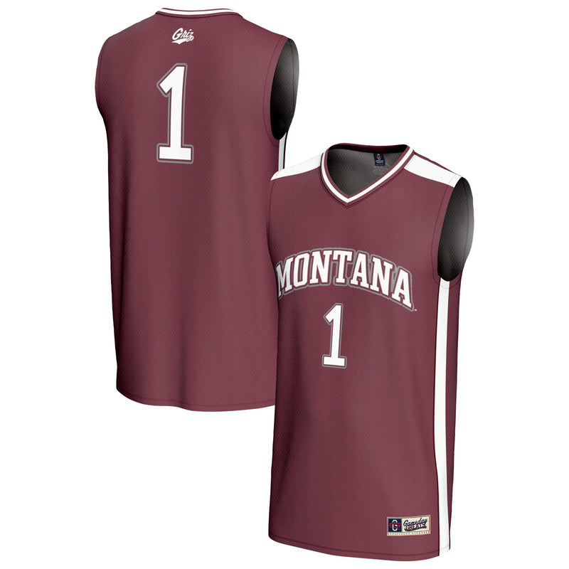 Montana Grizzlies Basketball Jersey, Maroon Fashion Lightweight Sportswear Jersey Shirt, Sleeveless Athletic Tank Jersey, Casual Gift for Men