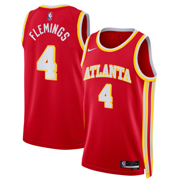 Atlanta Hawks Icon Swingman Jersey - Red - Kingston Flemings