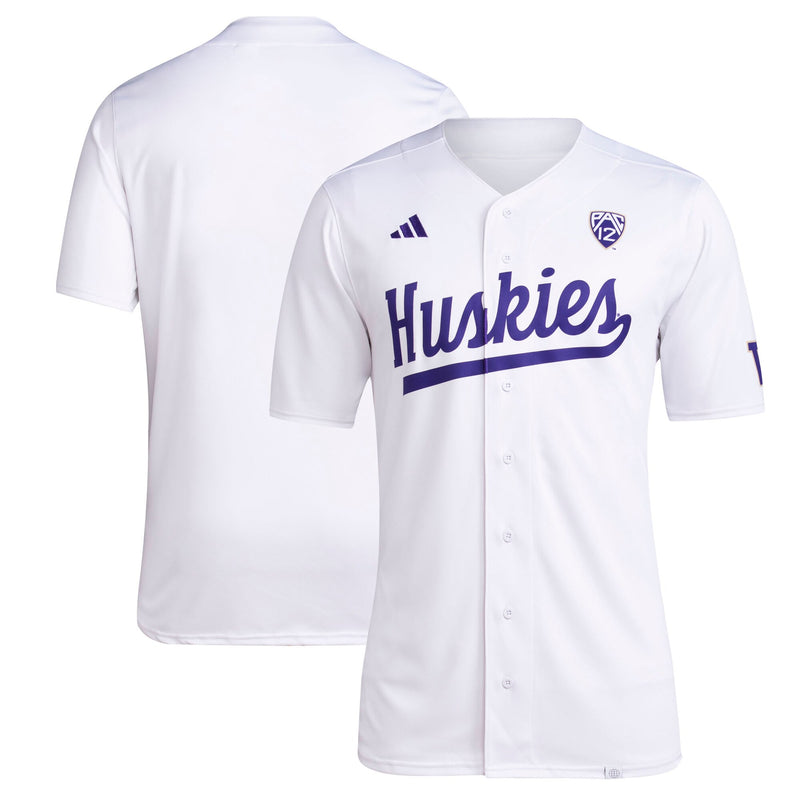 Washington Huskies Baseball Jersey, White Sportswear Jersey Shirt, Lightweight Breathable Athletic Jersey, Casual Gift for Men