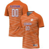 Clemson Tigers Soccer Jersey, Orange Sportswear Jersey Shirt, Lightweight Breathable Athletic Jersey, Casual Gift for Men, Style 200424207
