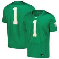 Notre Dame Fighting Irish Football Jersey, Green Replica Sportswear Jersey Shirt, Lightweight Breathable Athletic Jersey, Casual Gift for Men