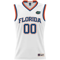 Florida Gators Basketball Jersey, White Sportswear Jersey Shirt, Sleeveless Athletic Tank Jersey, Casual Gift for Men, Style 200992645