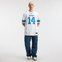 Amon-Ra St. Brown Detroit Lions Football Jersey, White Game Sportswear Jersey Shirt, Lightweight Breathable Athletic Jersey, Casual Gift for Men