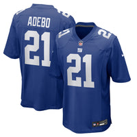 Paulson Adebo New York Giants Football Jersey, Royal Game Sportswear Jersey Shirt, Lightweight Breathable Athletic Jersey, Casual Gift for Men