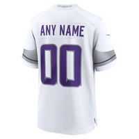 Minnesota Vikings Football Jersey, White Game Alternate Sportswear Jersey Shirt, Lightweight Breathable Athletic Jersey, Casual Gift for Men