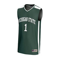Michigan State Spartans Basketball Jersey, Green Sportswear Jersey Shirt, Sleeveless Athletic Tank Jersey, Casual Gift for Men, Style 202219750