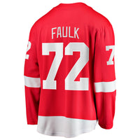 Justin Faulk Detroit Red Wings Hockey Jersey, Breakaway Home Sportswear Jersey Shirt, Long Sleeve Hockey Sweater Jersey, Casual Gift for Men