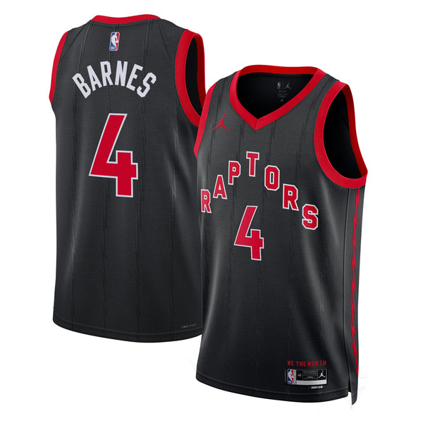 Toronto Raptors Statement Edition Swingman Jersey - Black - Scottie Barnes