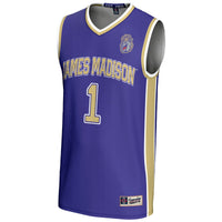 James Madison Dukes Basketball Jersey, Purple Sportswear Jersey Shirt, Sleeveless Athletic Tank Jersey, Casual Gift for Men, Style 5333288