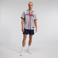 Ozzie Albies Atlanta Braves Baseball Jersey, Gray Limited Sportswear Jersey Shirt, Lightweight Breathable Athletic Jersey, Casual Gift for Men