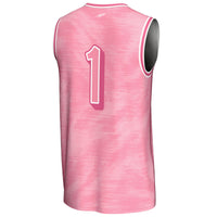 Toledo Rockets Basketball Jersey, Pink Fashion Lightweight Sportswear Jersey Shirt, Sleeveless Athletic Tank Jersey, Casual Gift for Men