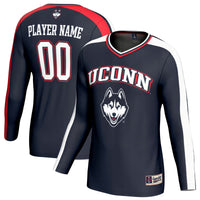 UConn Huskies Volleyball Jersey, Navy Sportswear Jersey Shirt, Lightweight Breathable Athletic Jersey, Casual Gift for Men, Style 203494817