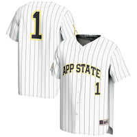 Appalachian State Mountaineers Baseball Jersey, White Sportswear Jersey Shirt, Lightweight Breathable Athletic Jersey, Casual Gift for Men