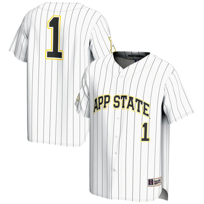 Appalachian State Mountaineers Baseball Jersey, White Sportswear Jersey Shirt, Lightweight Breathable Athletic Jersey, Casual Gift for Men