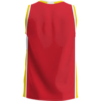 Cal State Stanislaus Warriors Basketball Jersey, Red Lightweight Sportswear Jersey Shirt, Sleeveless Athletic Tank Jersey, Casual Gift for Men