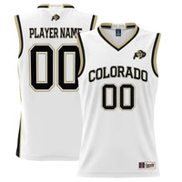 Colorado Buffaloes Basketball Jersey, White Lightweight Sportswear Jersey Shirt, Sleeveless Athletic Tank Jersey, Casual Gift for Men