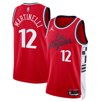 Nick Martinelli LA Clippers Basketball Jersey, Red Swingman Sportswear Jersey Shirt, Sleeveless Athletic Tank Jersey, Casual Gift for Men