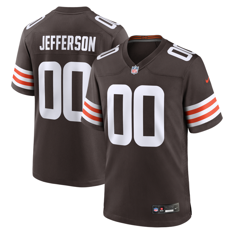 Justin Jefferson Cleveland Browns Football Jersey, Brown Sportswear Jersey Shirt, Lightweight Breathable Athletic Jersey, Casual Gift for Men