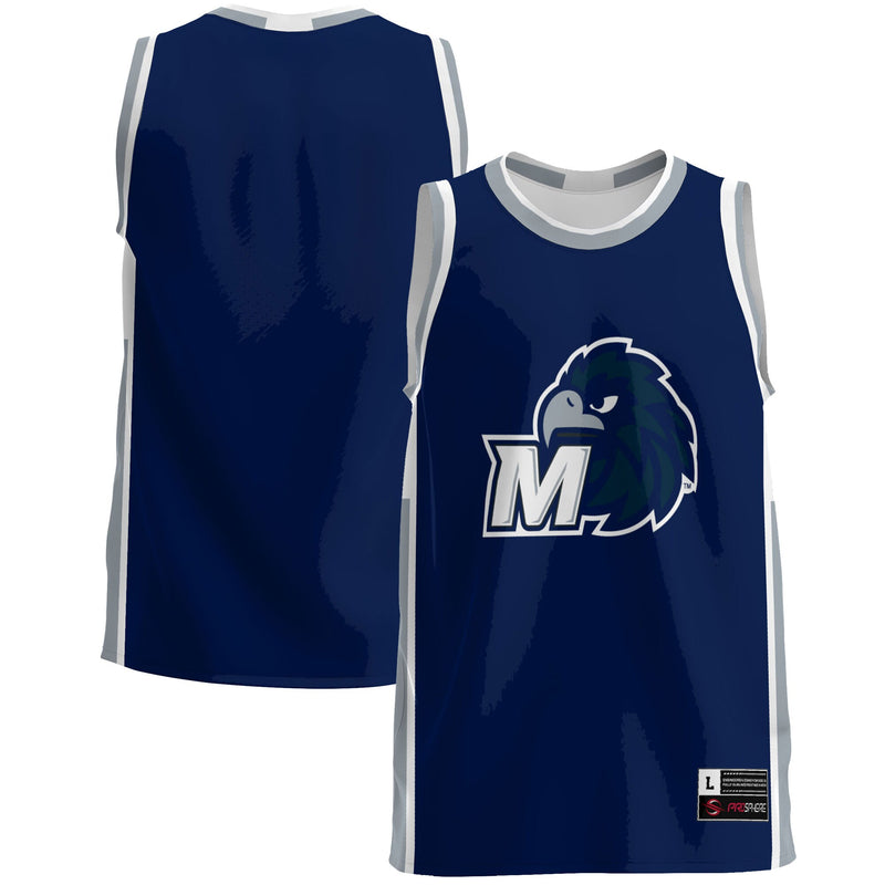 Monmouth Hawks Basketball Jersey, Blue Lightweight Sportswear Jersey Shirt, Sleeveless Athletic Tank Jersey, Casual Gift for Men