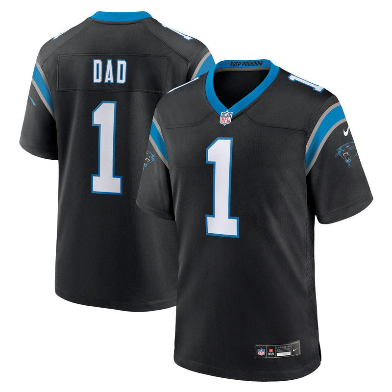 Number Dad Carolina Panthers Football Jersey, Black Game Sportswear Jersey Shirt, Lightweight Breathable Athletic Jersey, Casual Gift for Men