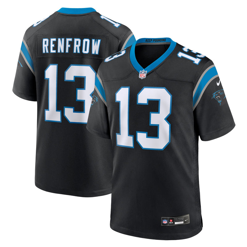 Hunter Renfrow Carolina Panthers Football Jersey, Black Sportswear Jersey Shirt, Lightweight Breathable Athletic Jersey, Casual Gift for Men