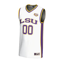 LSU Tigers Basketball Jersey, White Fashion Lightweight Sportswear Jersey Shirt, Sleeveless Athletic Tank Jersey, Casual Gift for Men