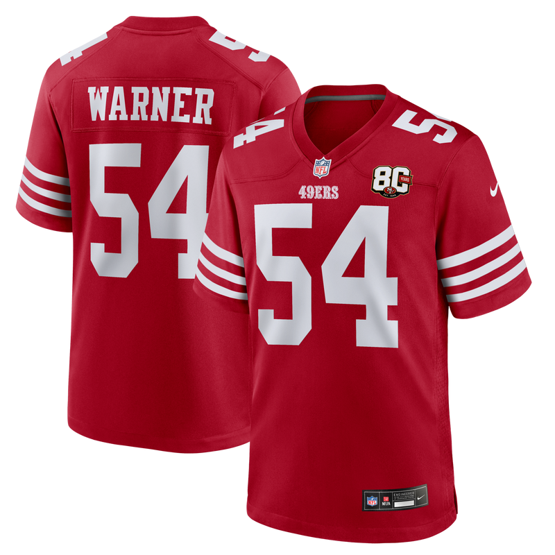 Fred Warner San Francisco 49ers Football Jersey, Sportswear Jersey Shirt, Lightweight Athletic Jersey, Casual Gift for Men, Style 204548149