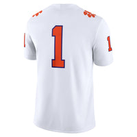 Clemson Tigers Football Jersey, White Game Sportswear Jersey Shirt, Lightweight Breathable Athletic Jersey, Casual Gift for Men