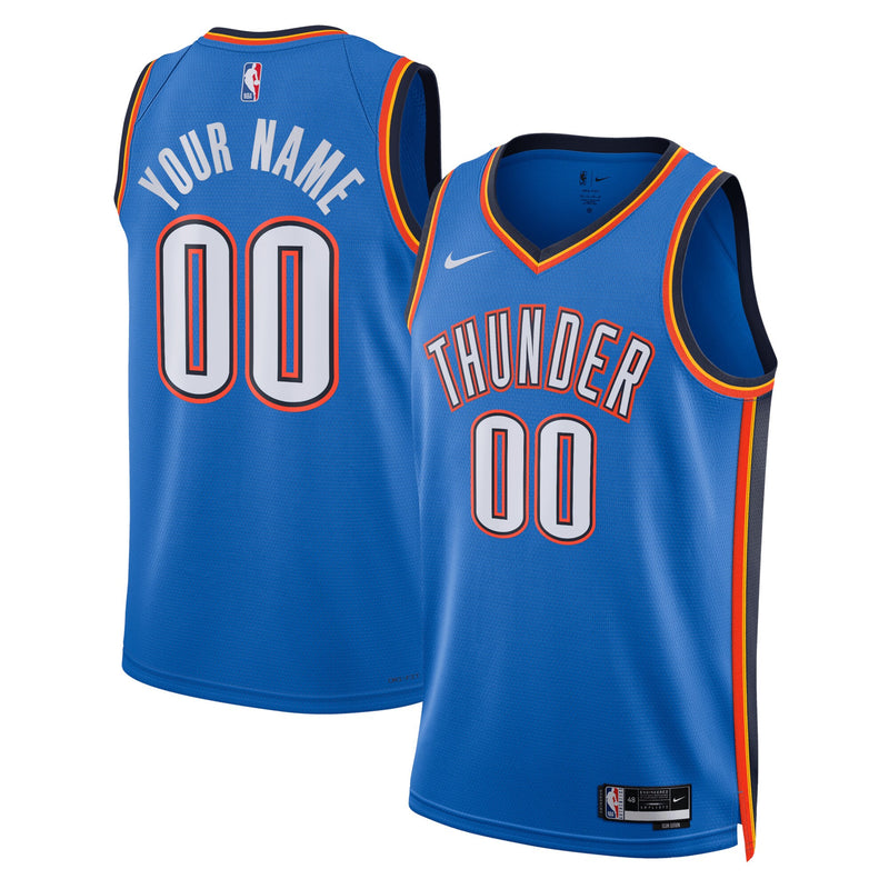 Oklahoma City Thunder Basketball Jersey, Swingman Sportswear Jersey Shirt, Sleeveless Athletic Tank Jersey, Casual Gift for Men, Style 13304079