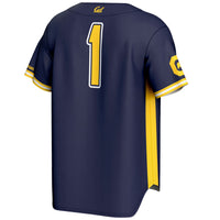 Cal Bears Baseball Jersey, Navy Sportswear Jersey Shirt, Lightweight Breathable Athletic Jersey, Casual Gift for Men, Style 200098785