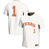 Texas Longhorns Softball Jersey, White Sportswear Jersey Shirt, Lightweight Breathable Athletic Jersey, Casual Gift for Men, Style 200146404