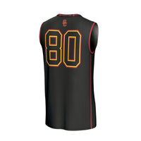 USC Trojans Lightweight Basketball Jersey, Black Fashion Sportswear Jersey Shirt, Sleeveless Athletic Tank Jersey, Casual Gift for Men