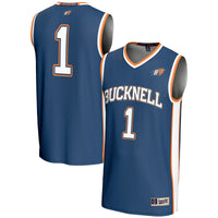 Bucknell Bison Basketball Jersey, Navy Lightweight Sportswear Jersey Shirt, Sleeveless Athletic Tank Jersey, Casual Gift for Men
