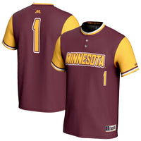 Minnesota Golden Gophers Softball Jersey, Maroon Fashion Sportswear Jersey Shirt, Lightweight Breathable Athletic Jersey, Casual Gift for Men