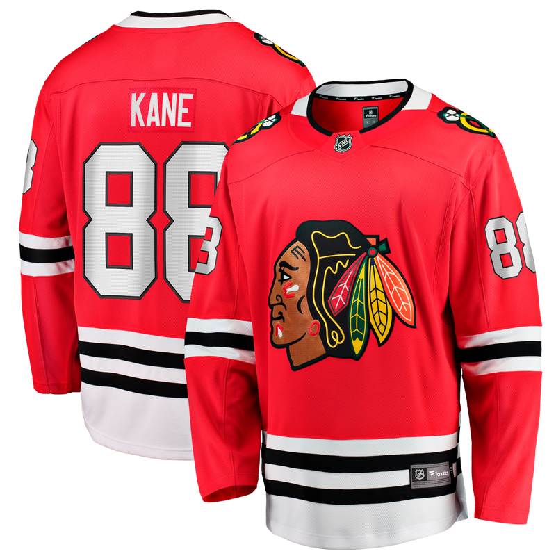 Patrick Kane Chicago Blackhawks Hockey Jersey, Red Breakaway Sportswear Jersey Shirt, Long Sleeve Hockey Sweater Jersey, Casual Gift for Men