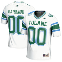 Tulane Green Wave Football Jersey, White Sportswear Jersey Shirt, Lightweight Breathable Athletic Jersey, Casual Gift for Men, Style 200594287