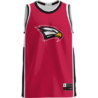 Polk State College Eagles Basketball Jersey, Red Lightweight Sportswear Jersey Shirt, Sleeveless Athletic Tank Jersey, Casual Gift for Men