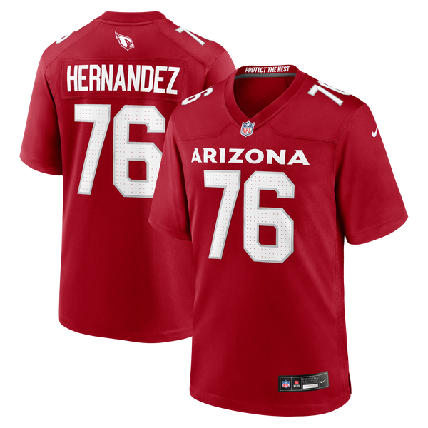 Arizona Cardinals Will Hernandez Cardinal Team Game Jersey