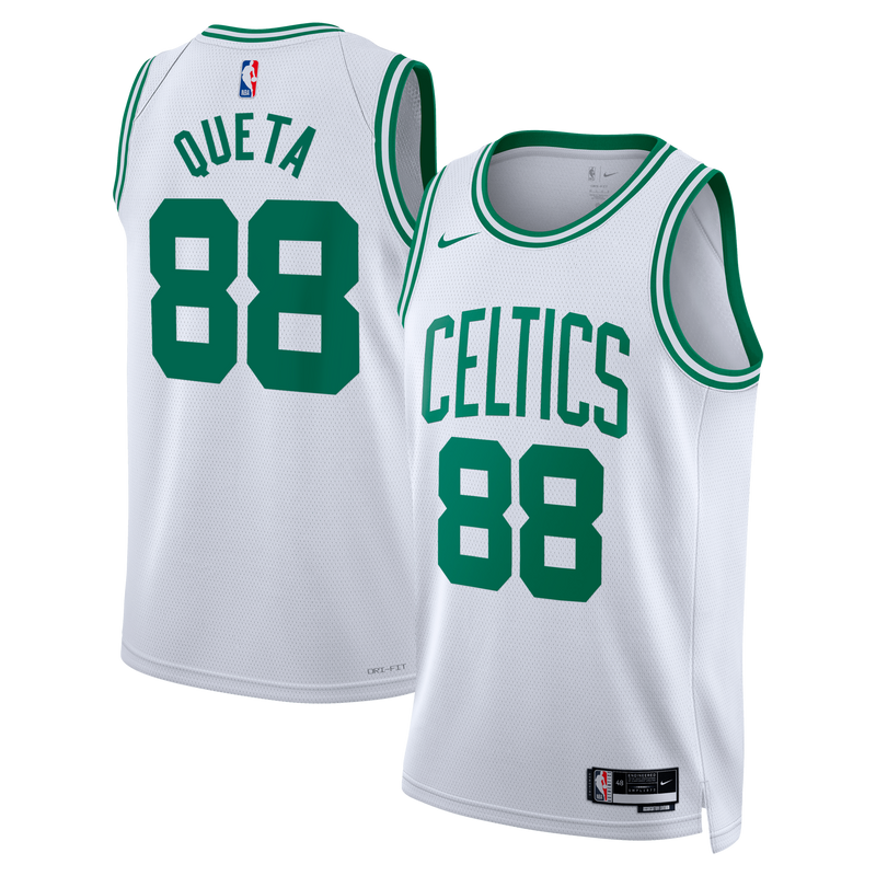 Neemias Queta Boston Celtics Basketball Jersey, White Swingman Sportswear Jersey Shirt, Sleeveless Athletic Tank Jersey, Casual Gift for Men