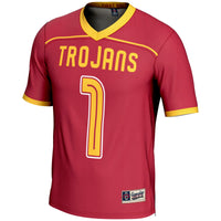 USC Trojans Lacrosse Jersey, Cardinal Lightweight Sportswear Jersey Shirt, Lightweight Breathable Athletic Jersey, Casual Gift for Men