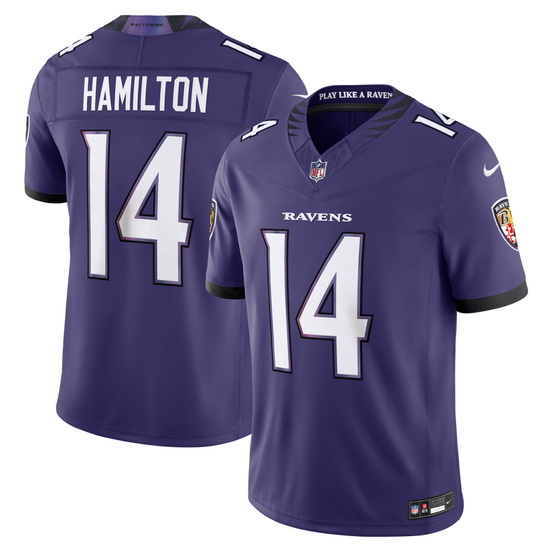 Kyle Hamilton Baltimore Ravens Football Jersey, Purple Sportswear Jersey Shirt, Lightweight Breathable Athletic Jersey, Casual Gift for Men