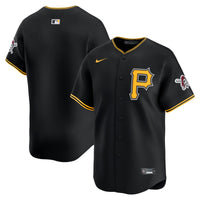 Pittsburgh Pirates Baseball Jersey, Black Limited Alternate Sportswear Jersey Shirt, Lightweight Breathable Athletic Jersey, Casual Gift for Men