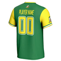 Oregon Ducks Softball Jersey, Green Lightweight Sportswear Jersey Shirt, Lightweight Breathable Athletic Jersey, Casual Gift for Men
